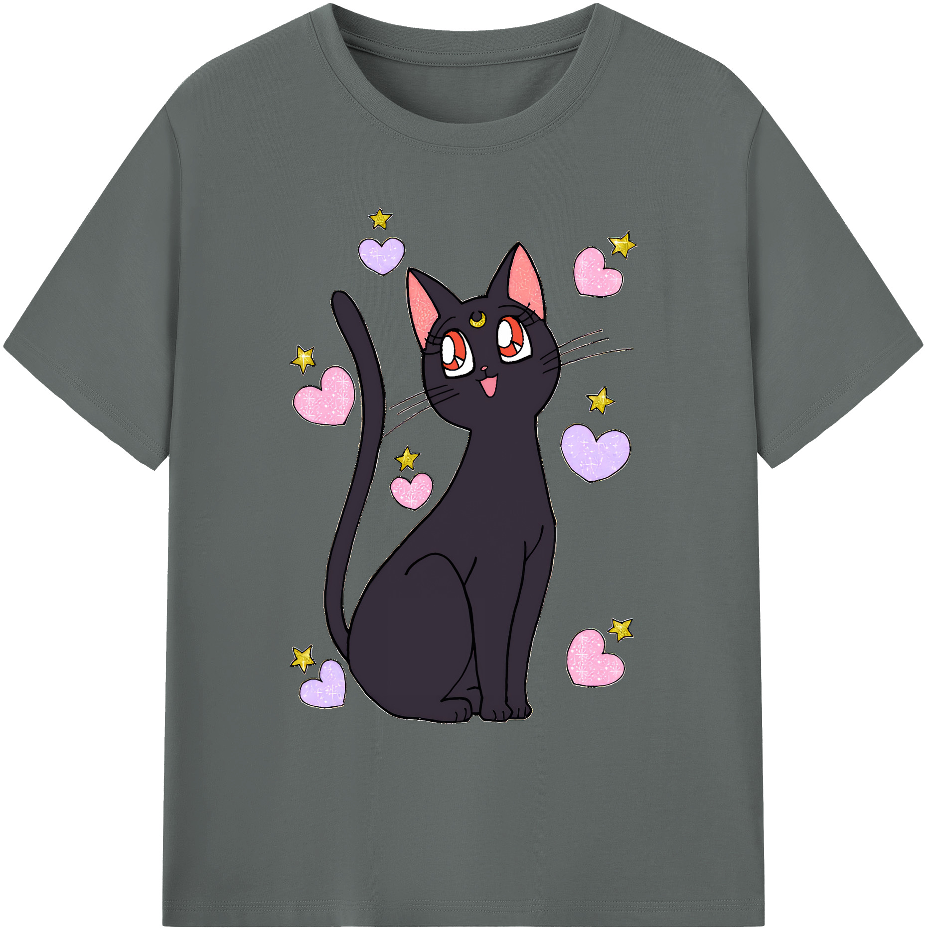 （画像用） 美少女戦士セーラームーン Sailor Moon 綿100％ メンズ半袖Tシャツ｜肌触りやわらか＆通気性